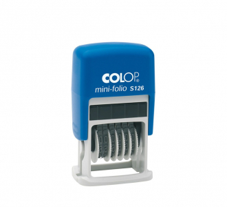 Colop Mini S126 6 разрядов, 3,8 мм.